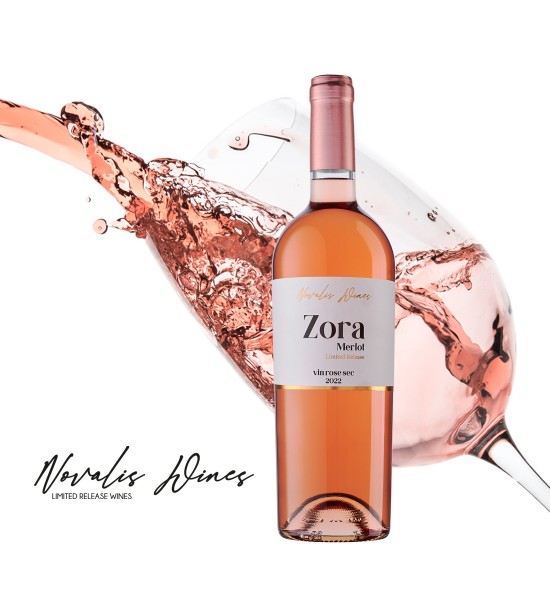 Novalis Wines ZORA Merlot - Vin Rose Sec - Romania - 0.75L